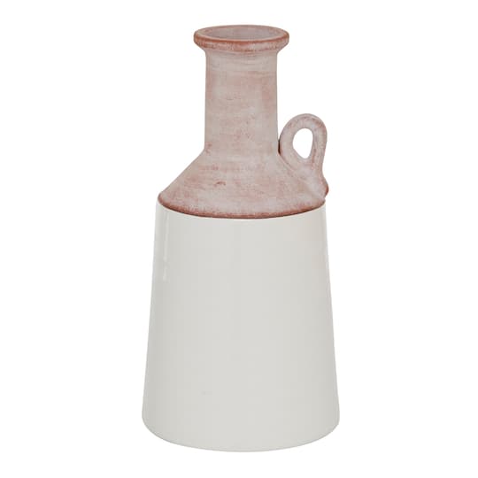 White Ceramic Farmhouse Vase